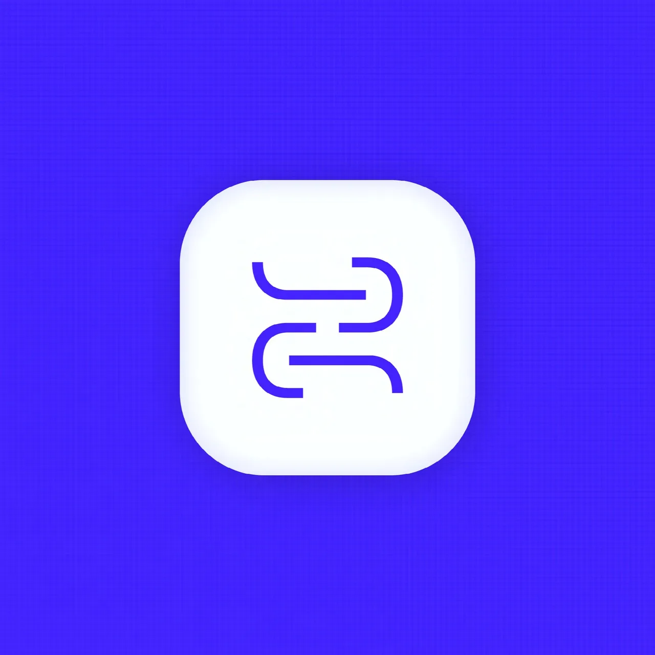 Datum app icon with the stylised D on a blue background